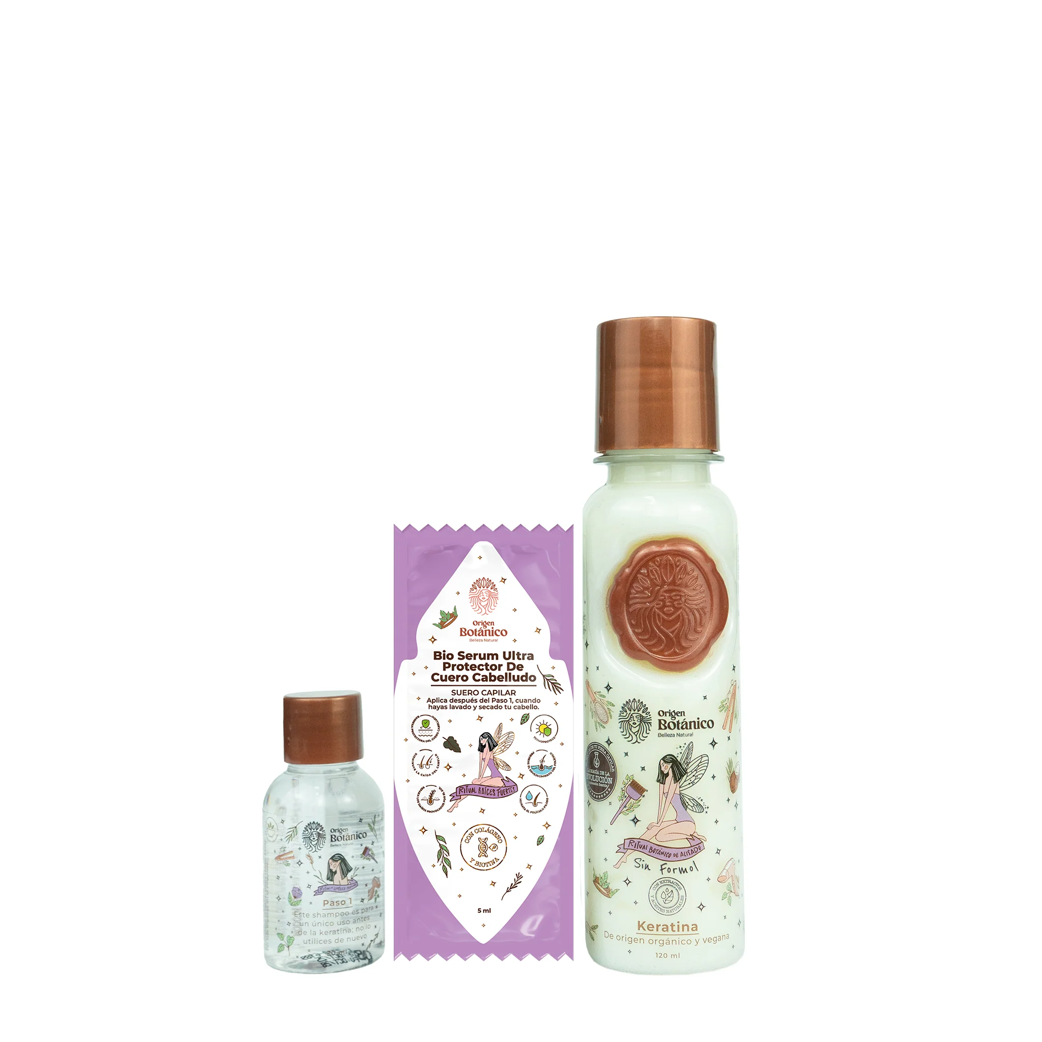 Kit de keratina evolución 120ml (pequeña)