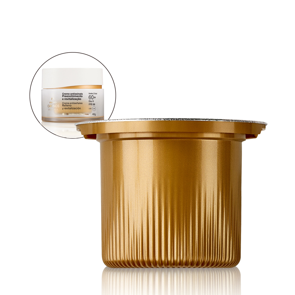 Repuesto crema antiseñales​ relleno y revitalización ​60+ día Chronos