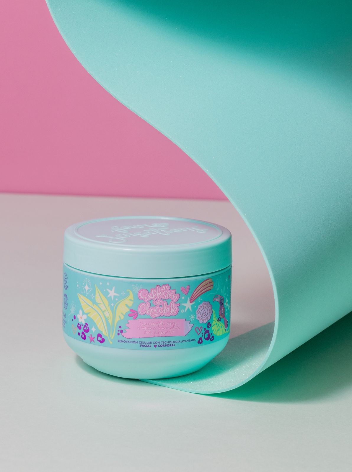 Crema Exfoliante para Cuerpo y Cara Explosión de Chocolate