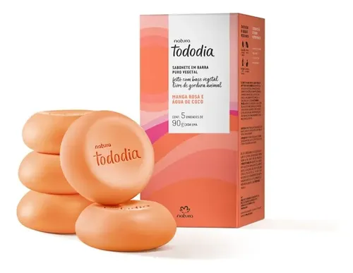 Jabon corporal mango rosa y agua de coco x 5 