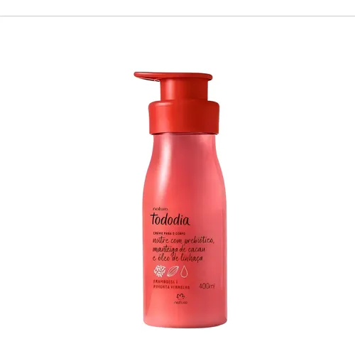 Crema corporal frambuesa y pimienta roja