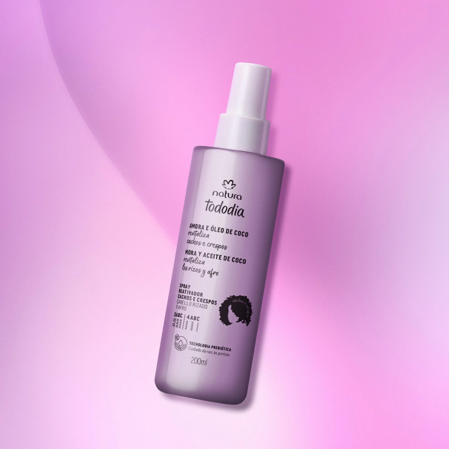 Spray Hidratación Mora y Óleo de coco Tododia 200ml